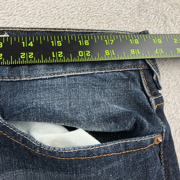 Vintage Guess Mens Cliff Boot Cut Jeans Size 36 Blue Dark Denim Classic Stretch - Picture 4 of 16